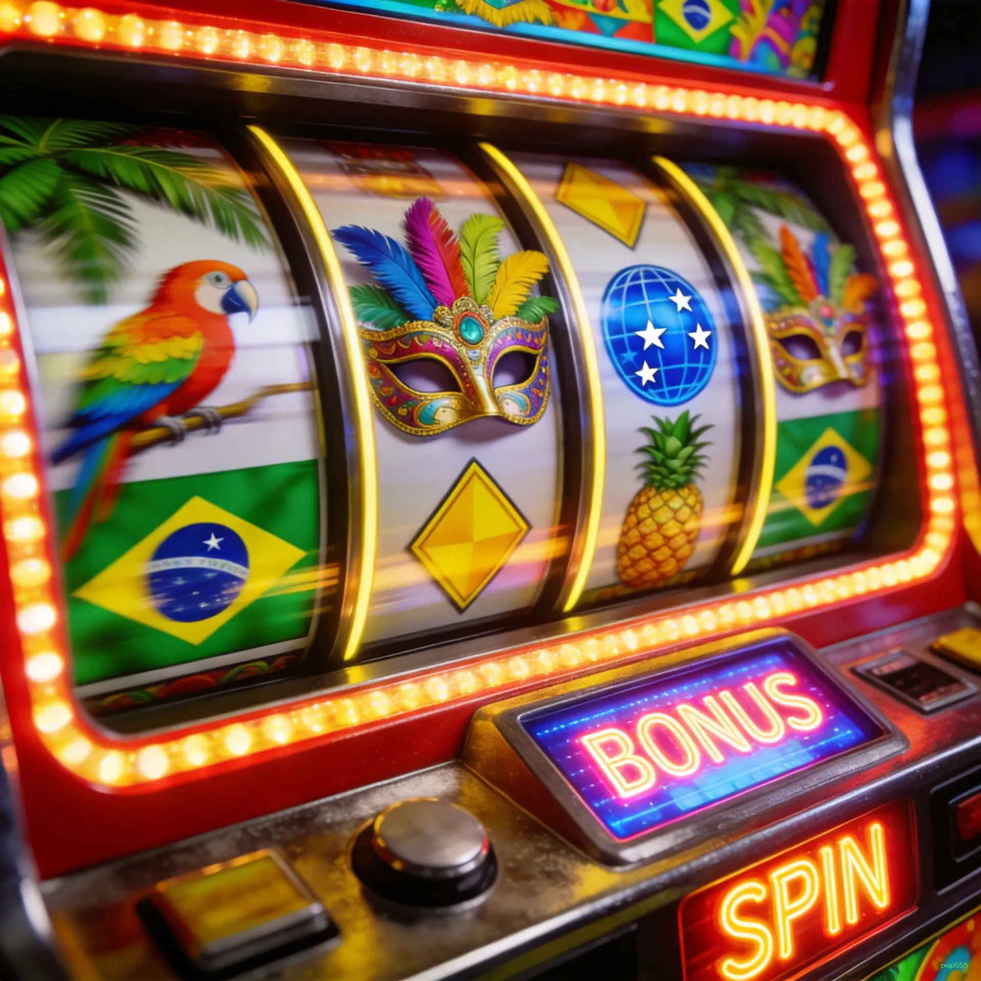 pop555 slots no app